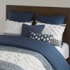 NicBex Farmhouse Cotton Comforter Set Cozy Bedding Set, Duvet Cover Set with Chenille Tufting Bedding Comforter Sets, 1 Duvet Cover, 2 Pillow Shams - 4 of 4