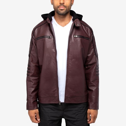 Target mens leather store jacket