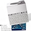 Creative Scents Mirror Damask White Square Tissue Box - 4 of 4