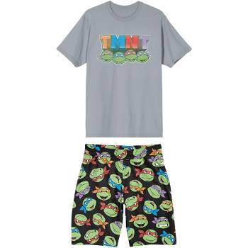 Teenage Mutant Ninja Turtles Men's 2-Piece T-Shirt & Lounge Shorts Sleep Set