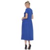 Women's Short Sleeve Asymmetrical Waist Maxi Dress - White Mark - 4 of 4