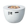 Moda Furnishings 23.8'' H x 36'' W Magnesium Oxide Propane Outdoor Fire Pit Table with Lid - 4 of 4