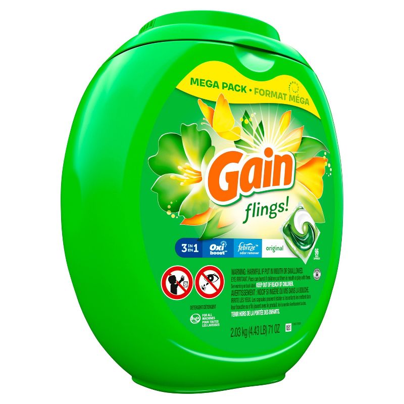 Gain flings! Laundry Detergent Pacs - Original, 5 of 12