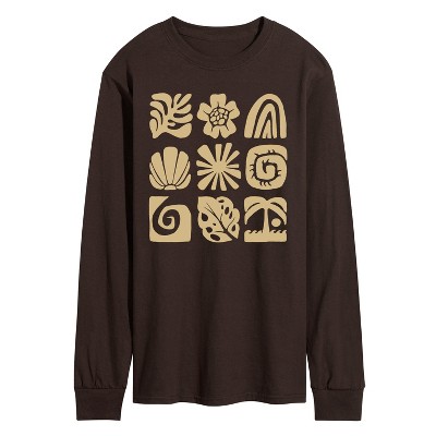 Men's - Instant Message - Beach Squares Long Sleeve Graphic T-Shirt