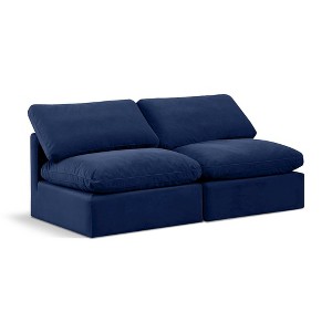 Meridian Furniture,Indulge Velvet Modular Sofa - 1 of 4