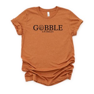S.W.Smiley Gobble Typewriter - Women's Short Sleeve Graphic T-Shirt - 1 of 4