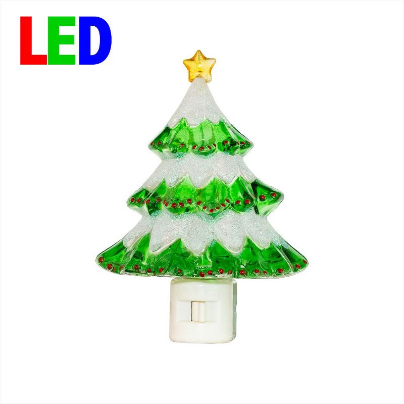 Novelty Lights LED Christmas Decoration Night Light with Swivel Plug, 2 of 6