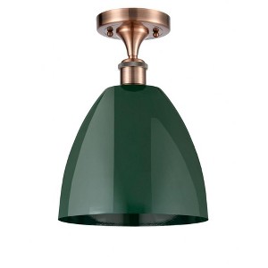 Plymouth Dome - 1 Light Semi-Flush Mount In Industrial Style-12.88 Inches Tall and 9 Inches Wide - 1 of 1