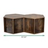Small Coffee Table With Storage,Hexagonal Bed Side Cabinet,Side Tables For Living Room,Nightstand-Cuddlewood - 3 of 4