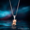 Sterling Silver Rose Gold Panda Charm - Red Panda Bead for Bracelets & Necklaces, Gift for Women - 4 of 4