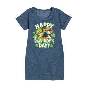 - Paw Patrol - St Pawddys Day Graphic Short Sleeve Fleece Dress - 1 of 4
