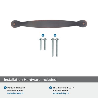 Oil-Rubbed Bronze 3-3/4 Inch Classic Cabinet Pull