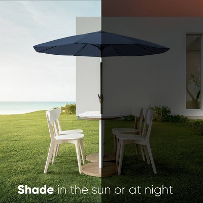 Navy Blue 9' Outdoor Patio Market Umbrella with Rib Replacement