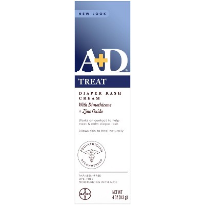 A+D Zinc Oxide Diaper Rash Cream - 4oz