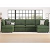 Belffin U-Shaped 6-Seater Corduroy Sectional - Modular Sofa with Storage Ottoman & Convertible Design - 4 of 4