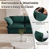 122.82" Cloud Modular Sectional Sofa,L Shaped Couch Down Filled with Chaise Ottoman,Deep Seat Couches for Living Room,Cushion Covers Removable - 4 of 4