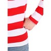 HalloweenCostumes.com Medium/Large  Men  elope Where's Waldo Costume, Red/White - 4 of 4
