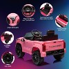 12V Licensed Toyota Tundra Kids Ride On Truck, Electric Car w/Remote Control, LED Lights, 3 Speeds, Suspension - 2 of 4