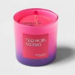 12oz Ombre Oval Candle Tropical Sorbet Hot Pink - Opalhouse™