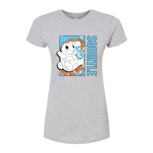 Women's - Pokémon - Tie Dye Squirtle Fitted Graphic T-Shirt - 1 of 3