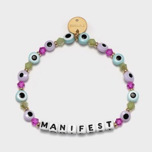 Little Words Project Manifest Beaded Bracelet - Pink - 1 of 4