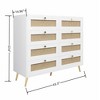 XIYUYEU Rattan Dresser for Bedroom,Modern Storage Chest of Drawers for Bedroom - 3 of 4