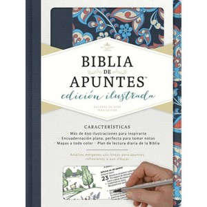 Rvr 1960 Biblia de Apuntes, Edición Ilustrada, Tela En Rosado Y Azul - by  B&h Español Editorial (Hardcover) - 1 of 1