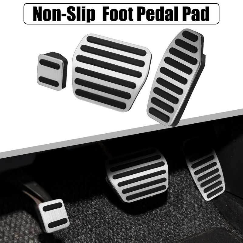 Unique Bargains Foot Pedal Brake Gas Pedal Pad Footrest Pedal Cover for Nissan Altima, 2 of 8