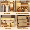 Aheaplus Freestanding Closet Organizer System with 3 Drawers - 4 of 4