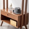 Wooden Hall Tree, Entry Closet, Coat Rack, Clothes Rack with Drawers, Shoe Rack, for Entryway Bedroom Living Room - 3 of 4