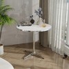 VASIP Modern Circular Dining Table and Small Tea Table, with a Minimalist Style, suitable for Use in Family Dining Rooms, Kitchens and Living Rooms - 2 of 4