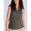Women's V-Neck Sleeveless Polo Top | Motherhood Maternity - 4 of 4