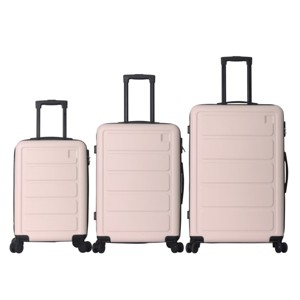 FURNIinspire Bag And Luggage Sets Hard Shell 3 Piece Suitcase Set, Travel Luggage Business Suitcases with Wheels, Pink, 19.88"*10.63"*29.92" - 1 of 4