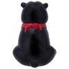 100 North 10 inch Dolomite Ceramic Everyday Cookie & Candy Jar with Airtight Lid: Kitchen Canisters, Pet Treat Containers, Black Bear Handkerchief - 4 of 4