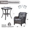 Gymojoy Outdoor Patio Chair with Table High Back Club Chair - 2 of 4