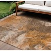 Orange Copper And Terra Cotta Abstract Washable Indoor Outdoor Area Rug - 2 of 4