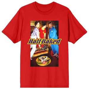 Half-Baked Group Shot Crew Neck Short Sleeve Red Women's T-shirt - 1 of 3