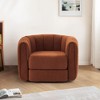 NicBex Swivel Accent Chair,Modern Arm Chair with Wood Base Side,Comfy Swivel Accent Chair with Wide Upholstered for Living Room,Bedrrom,Office - 2 of 4