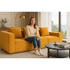 Dolonm 111" Multi person modular compression sofa that can be freely combined，Sectional Boneless sofa，No Assembly Required - 3 of 4