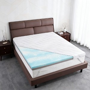 Vipbear Firm to Extra Firm Memory Foam Mattress Topper for Pressure Relief,High Density Bed Topper with Removable & Washable Cover,No Smell OEKO-TEX - 1 of 4