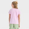 Girls' Short Sleeve Bunny Graphic T-Shirt - Cat & Jack™ Light Purple - 3 of 4