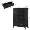Jojoka 5-Drawer Wood Dresser, Modern Chest of Drawers with Metal Handles, Stylish Storage for Bedroom, Living Room & Hallway - 3 of 4