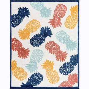 Unique Loom    Belize Outdoor Turneffe Area Rug - 1 of 4