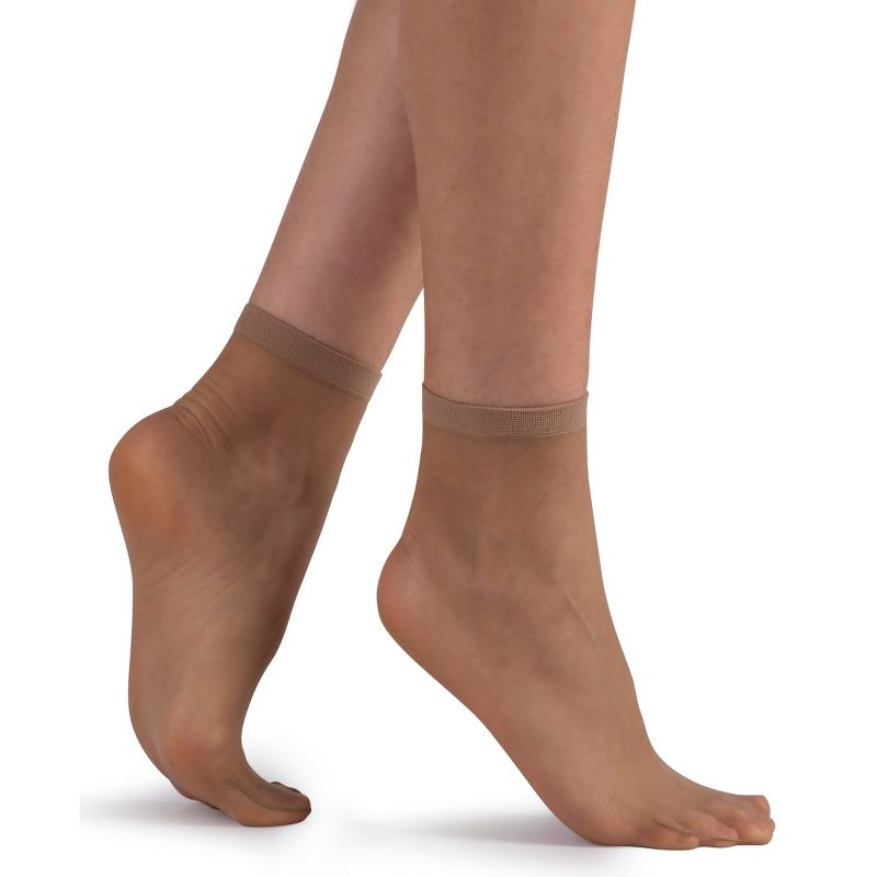 LECHERY Women's Matte Silky Sheer Socks (1 Pair), 2 of 5