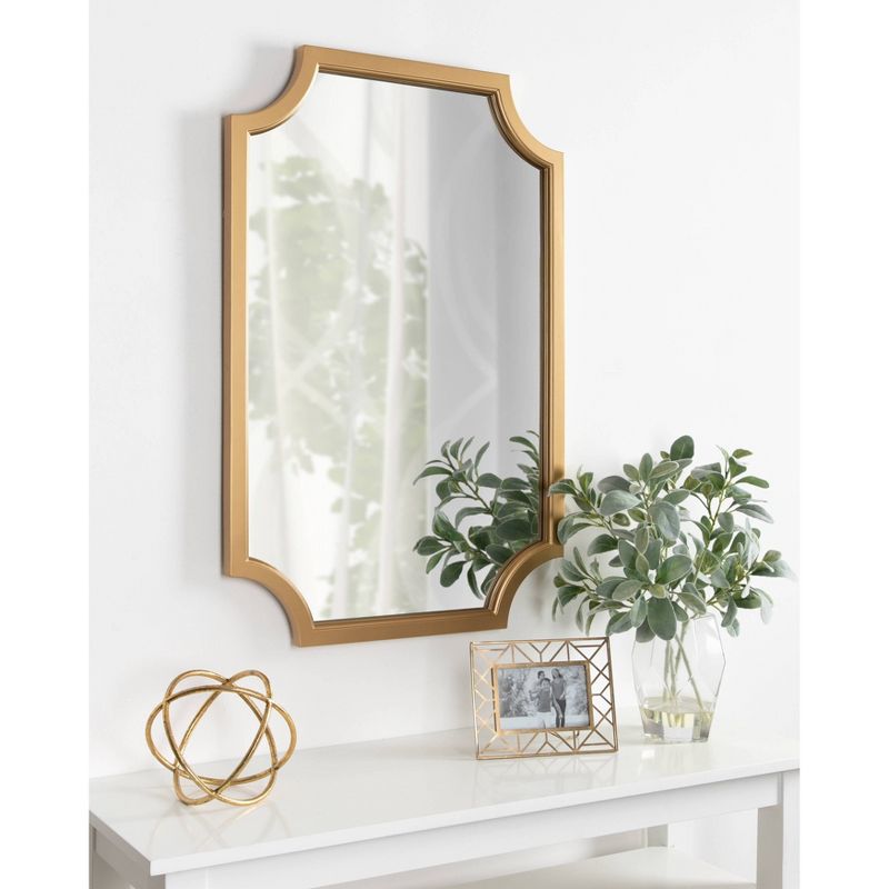 24&#34; x 36&#34; Hogan Framed Scallop Wall Mirror Gold - Kate and Laurel, 6 of 10