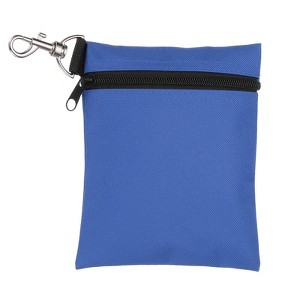 Unique Bargains Oxford Cloth Zipper Professional Golf Tee Pouch 5.5" x 6.7" - 1 of 4