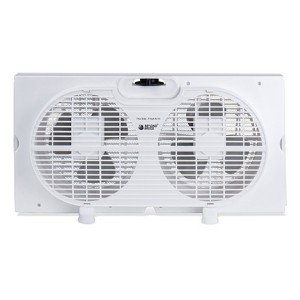 BEYOND BREEZE 9 inch Twin Window Fan, 2-Speed Expandable Dual Window Fan for Home, Manual Controls - 1 of 4