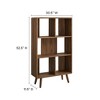 Modway Transmit 31" Bookcase - Mid-Century Modern Wood Grain Display Shelf with Three Open Storage Tiers for Living Room or Office - 3 of 4