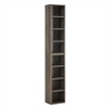 8-Tier Slim Media Tower, Adjustable CD/DVD Shelf, Narrow Bookshelf for Home Office, 11.6"L x 9.25"W x 70.8"H, - 4 of 4