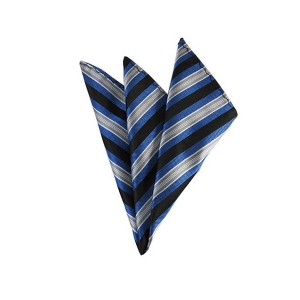 TheDapperTie - Men's Stripe Woven 10 Inch x 10 Inch Pocket Squares Handkerchief - 1 of 3